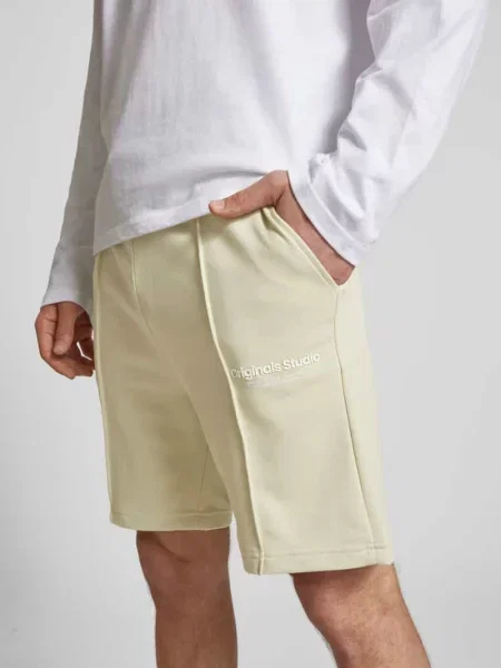 Szorty z dzianiny dresowej z nadrukiem z logo model ‘KANE’ Jack & Jones