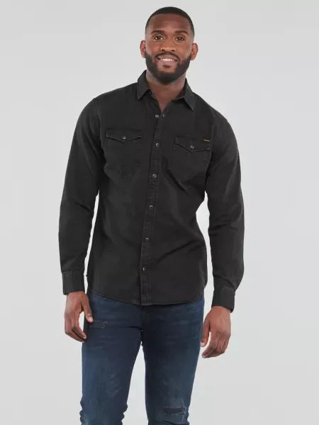 Košeľa Jack & Jones čierna