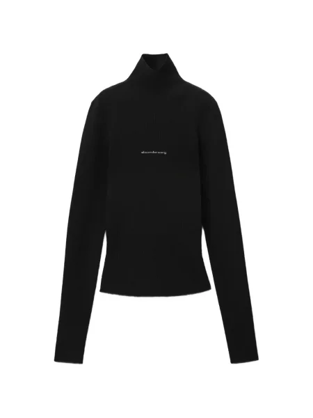 Top Alexander Wang din jacard cu autograf negru