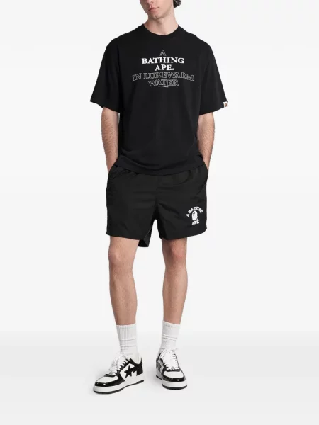 Tricou A Bathing Ape® cu imagine negru