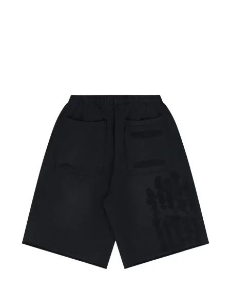 Pantaloni scurți Travis Scott cu imagine negru