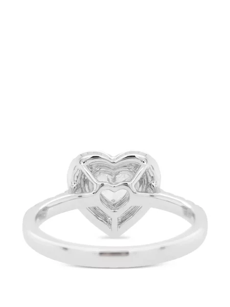 Диамант пръстен Hyt Jewelry със сърца сребристо