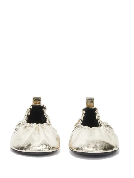 Kožne balerinke Jil Sander žuta