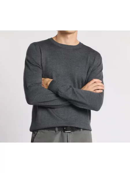 Sweter Fay wełniany szary