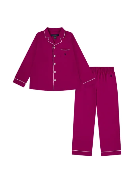Piżama dziecięca Polo Ralph Lauren różowa