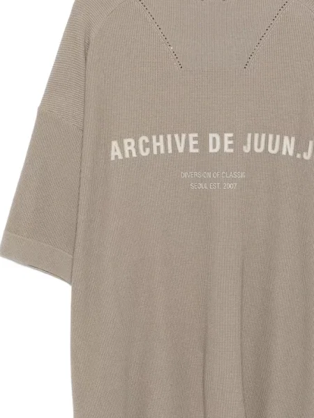 Tricou Juun.j cu broderie verde