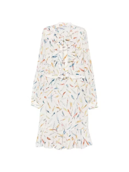 Rochie midi Burberry cu pene