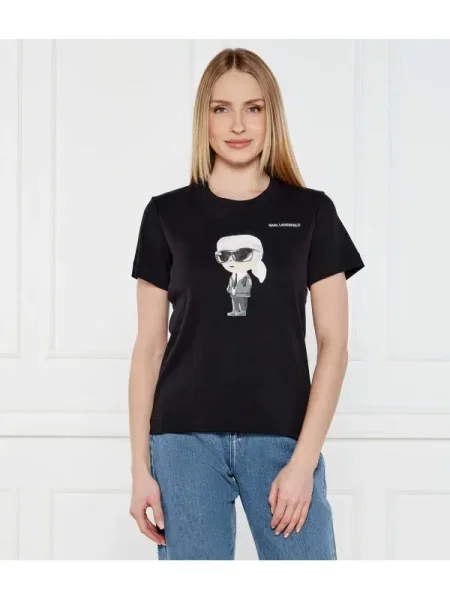 Karl Lagerfeld Tricou IKON AQUARELLE K negru