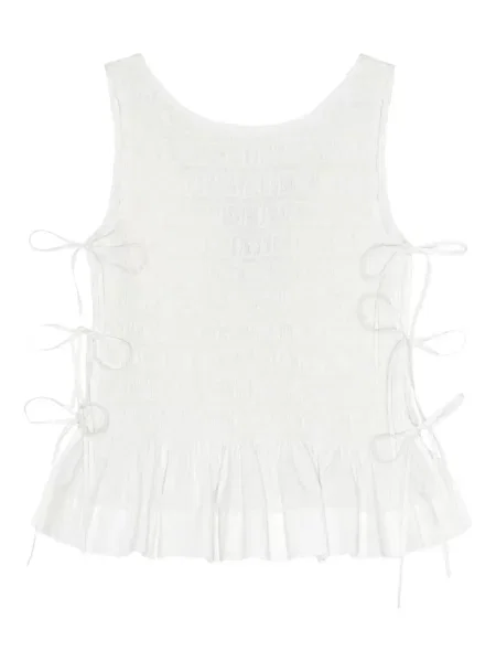 Top Ganni alb