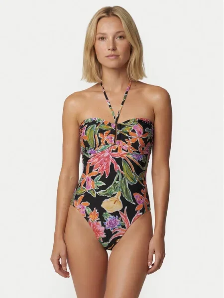 Seafolly Costum de baie Hothouse Flowers negru