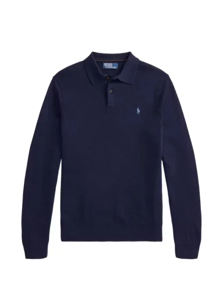 Gulerat hanorac Polo Ralph Lauren din cașmir albastru