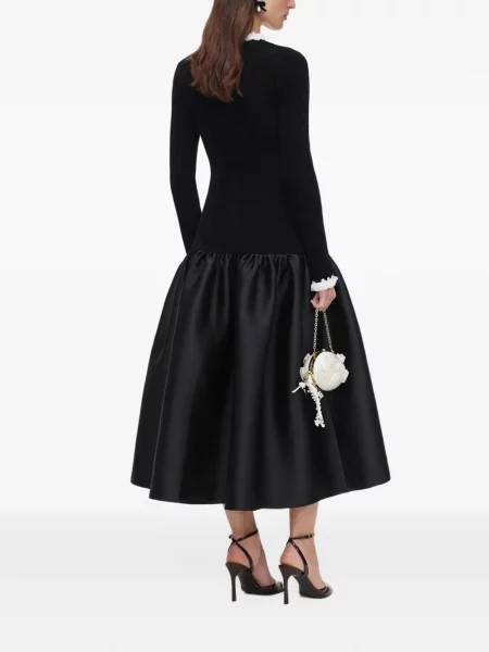 Rochie Self-portrait tricotate negru