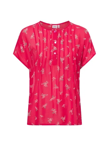 Nümph Letnia bluzka Nufelicity Kobiety wzorzysty 34 czerwony