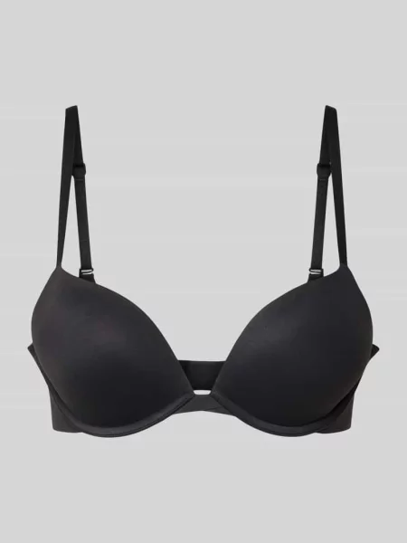 Biustonosz push up z regulowanymi ramiączkami model ‘PERFECTLY FIT’ Calvin Klein Underwear czarny