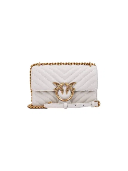 Geanta crossbody Pinko din piele bej