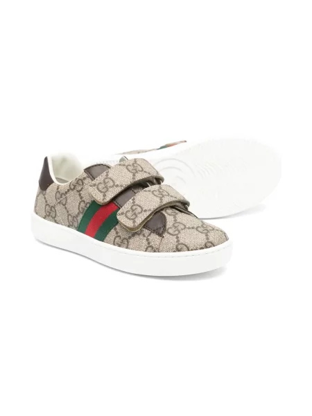 Dětské tenisky Gucci Ace hnědé