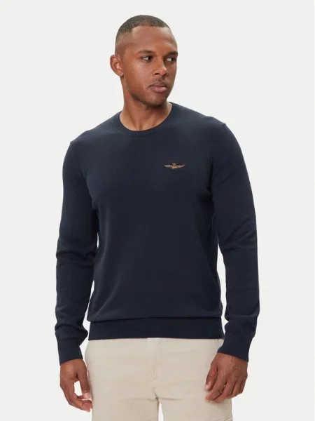 Aeronautica Militare Pulover Bleumarin