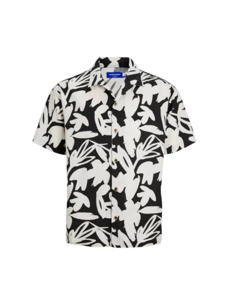 Koszula Jack & Jones z nadrukiem czarna