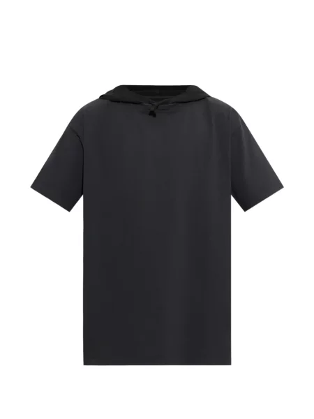 Tricou Maison Margiela cu glugă cu imagine negru