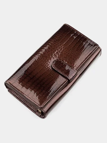 Кожаный кошелек St Leather Accessories коричневый