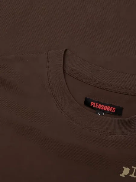 Izolat tricou Pleasures cu imagine maro