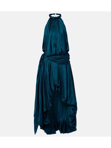 Rochie maxi Zimmermann din satin albastru