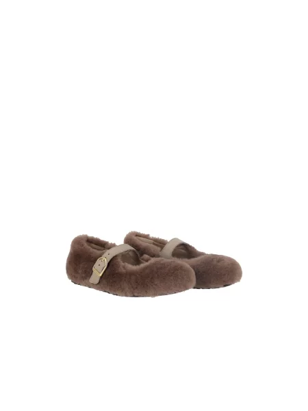 Balerinki Birkenstock wełniane szare