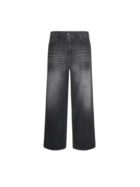 Jeansy straight leg Richmond czarne