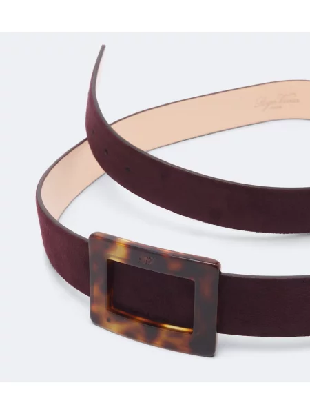 Cu centură curea Roger Vivier din piele de căprioară