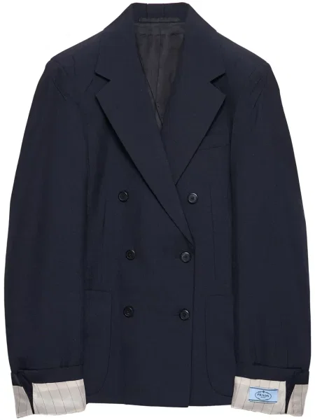 Sacou Prada de mohair albastru