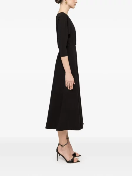 Rochie midi Nissa cu perle negru