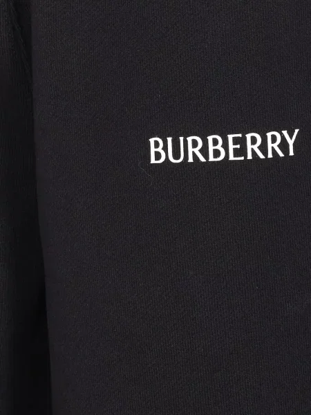 Pantaloni Burberry cu broderie negru