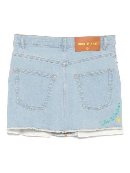 Φούστα τζιν Mira Mikati περιδέραιο μπλε