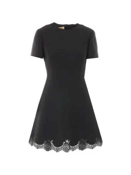 Rochie mini Valentino Garavani din dantelă negru