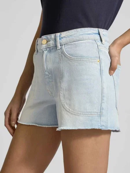 Szorty jeansowe o kroju regular fit z mieszanki bawełny Marc O'polo niebieskie