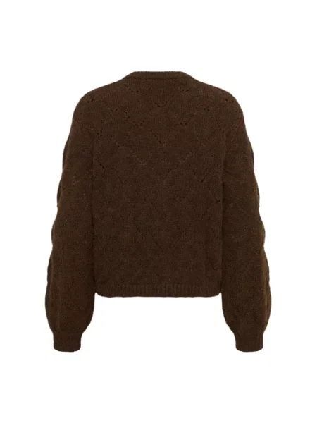 Dzianinowy sweter Saint Tropez brązowy