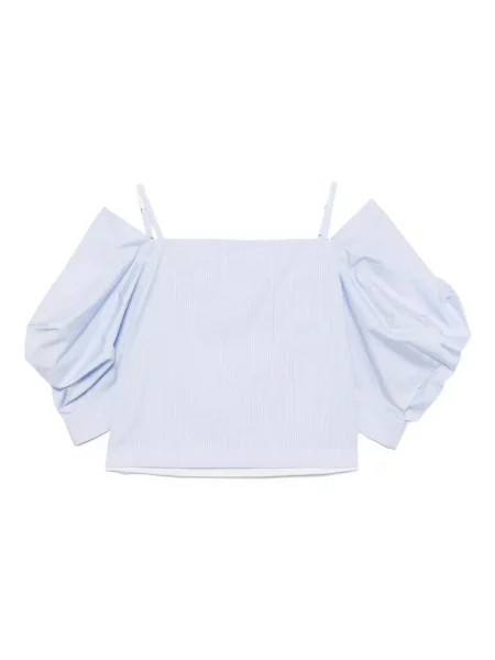 Pruhovaný top Sacai modrý