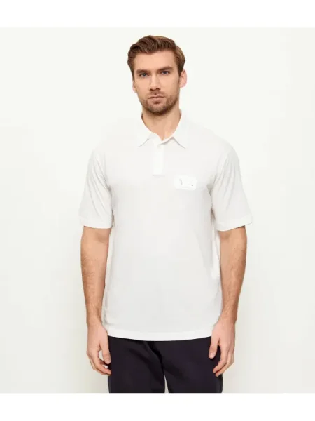 Polo Armani Exchange alb