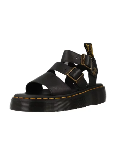 Sandały Dr. Martens skórzane czarne