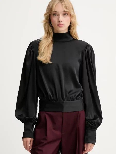 Gestuz bluză neted negru