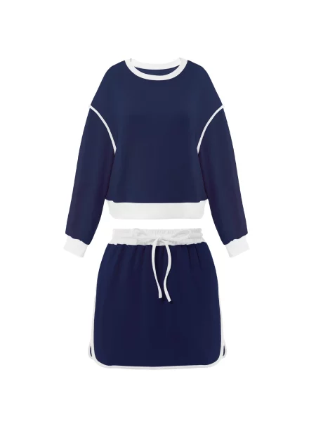 Imily Bela Costum de trening bleumarin alb