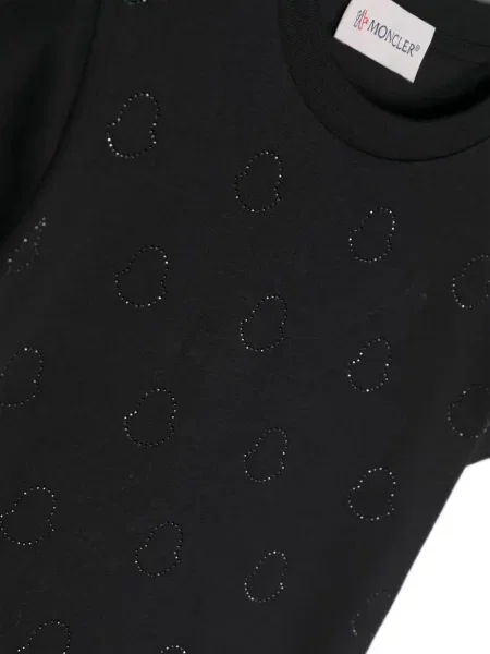 Koszulka dziecięca Moncler Enfant czarna