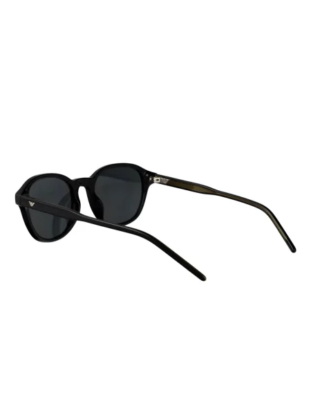 Ochelari de soare rotunzi Emporio Armani negru