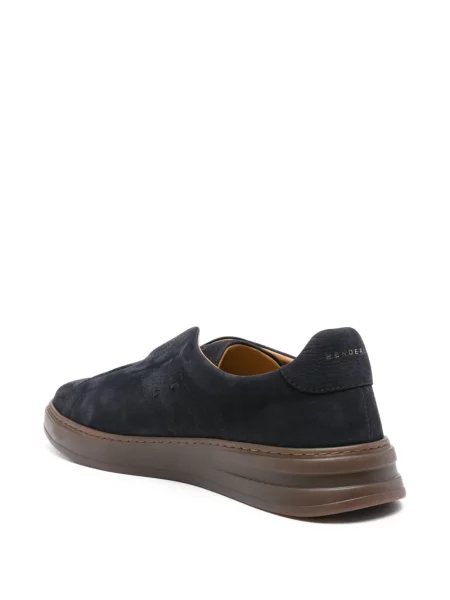 Велурени slip-on маратонки Henderson Baracco синьо