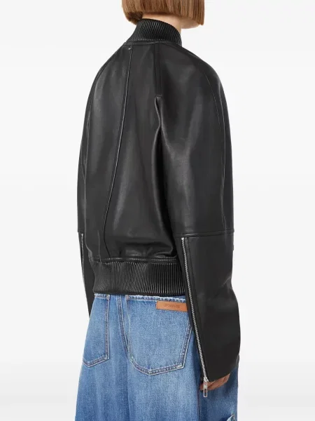 Geanta de piele Sportmax negru