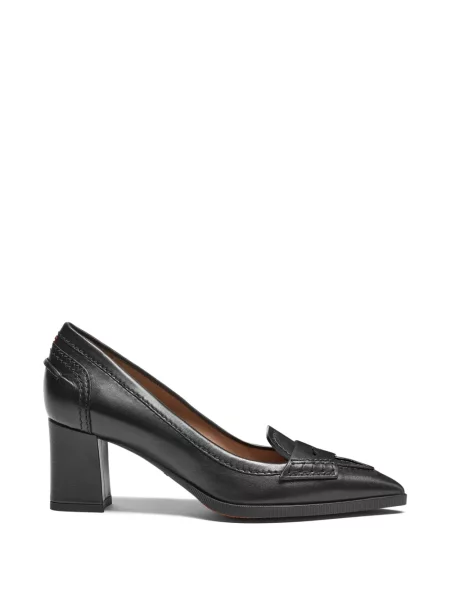 Pantofi cu toc Santoni cu bretele negru