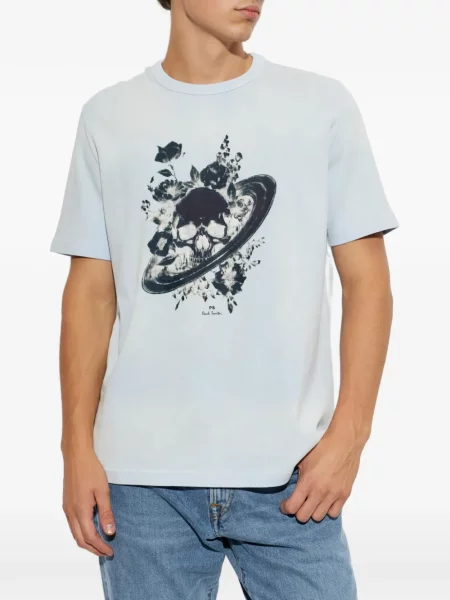 Tricou Ps Paul Smith cu imagine albastru