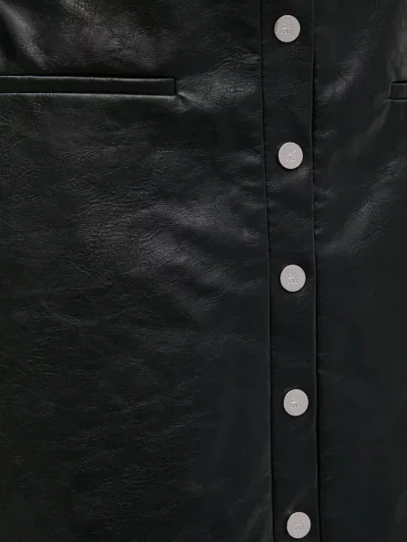 Fustă midi Dkny până la genunchi negru