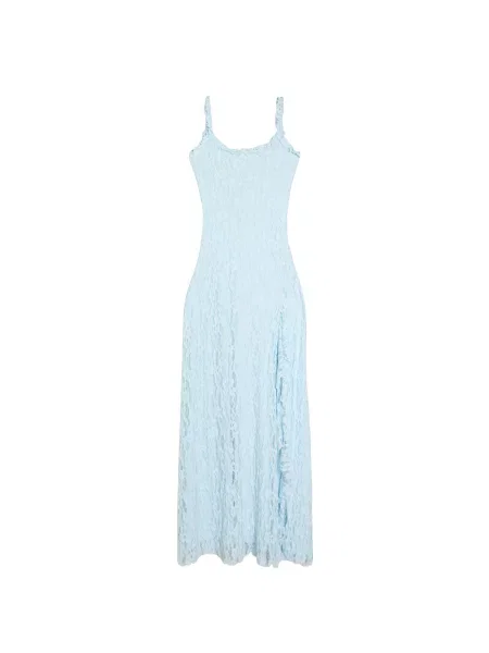 Bershka Obleka svetlo modra