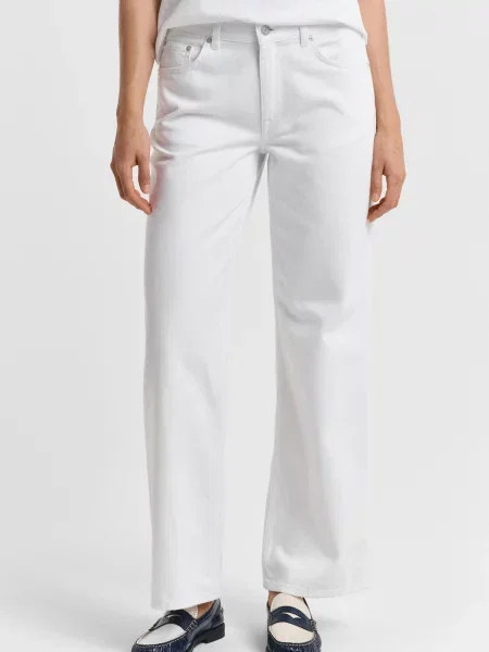 Прямі джинси Gant білі